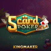 5 Card Poker Cards Game on Plus22