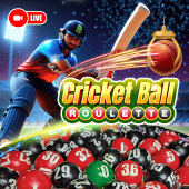 Cricket Ball Roulette live-casino game on Plus22